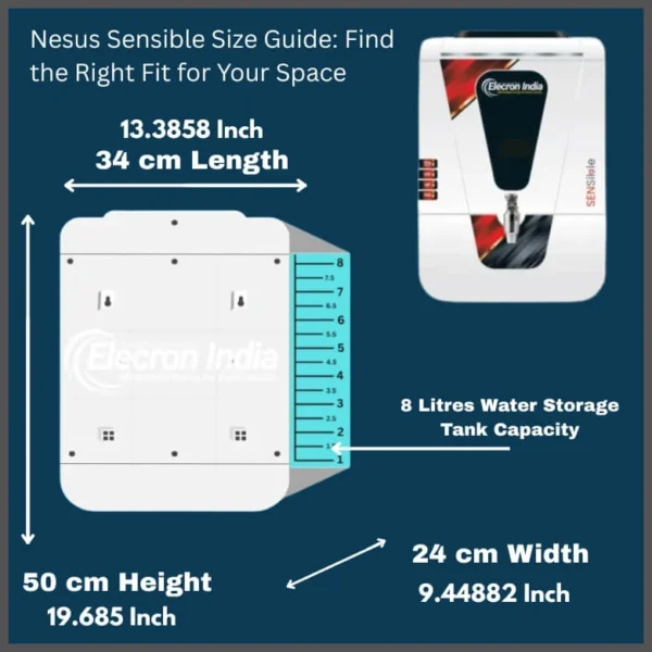 Nexus Sensible RO+UV+UF+TDS Water Purifier – 15 LPH, 8 Ltr Storage | 6-Stage Advanced Purification for Safe & Pure Drinking Water - Image 5