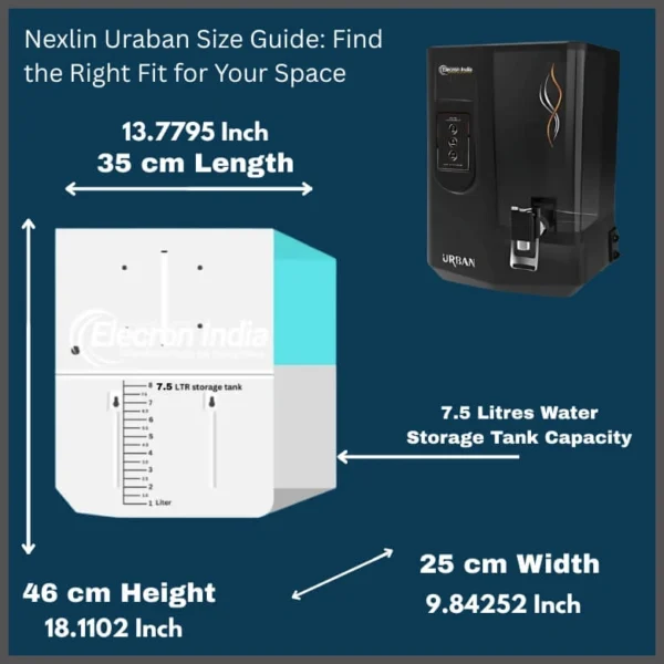 Nexlin Urban RO+UV+UF+TDS Water Purifier – 15 LPH, 7.5 Ltr Storage | 6-Stage Advanced Purification for Clean, Safe Drinking Water - Image 4