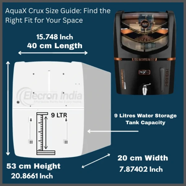 Elecron AlkaPure Max – 6-Stage RO+UV+UF+TDS Adjuster with Zinc & Alkaline Boost | 15 L/hr | 9L Storage Tank - Image 5
