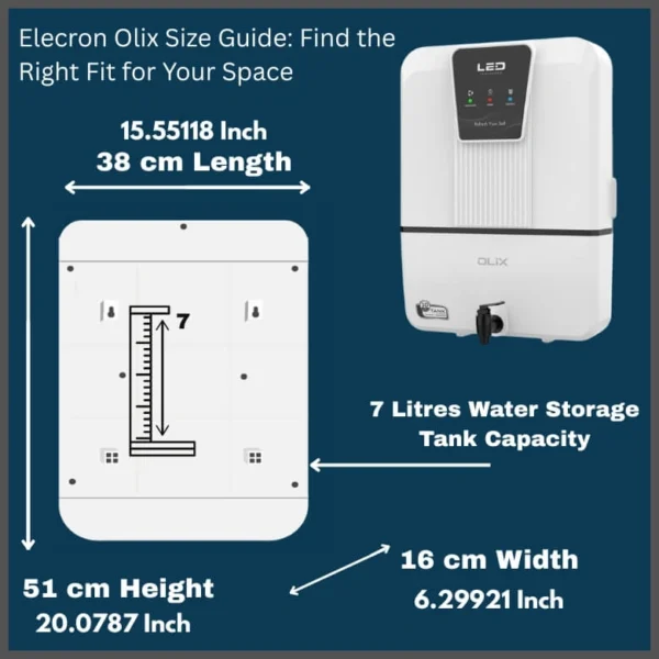 Elecron Olix Alkaline Water Purifier – 6-Stage RO+UF+TDS+Alkaline with Post Carbon, 7.5L Storage, 15 LPH - Image 11